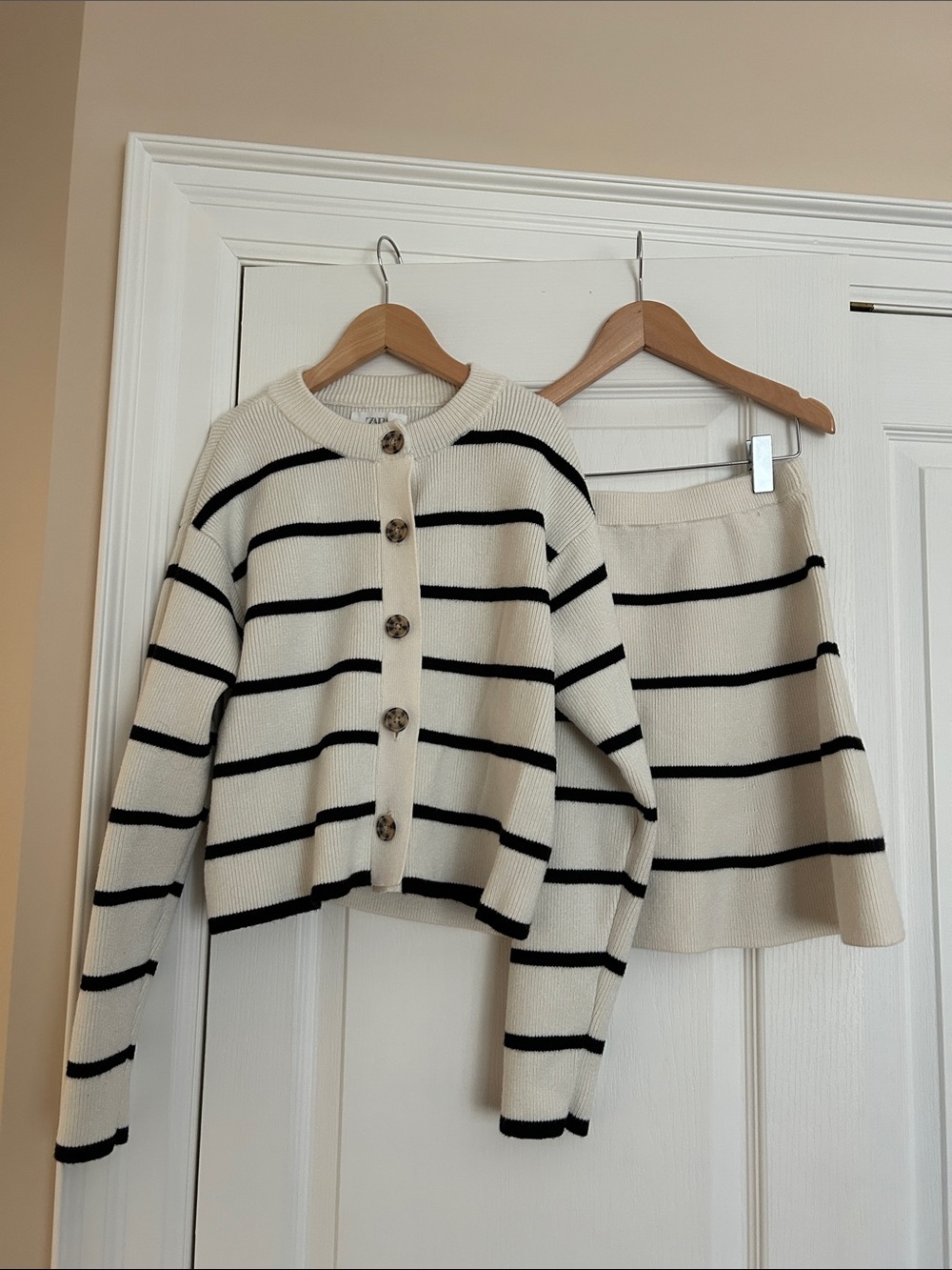 Zara Girls Striped Knit Set